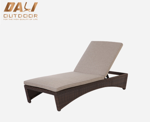 Moderne design aluminium udendørs daybed ramme med pulvercoating strand solseng